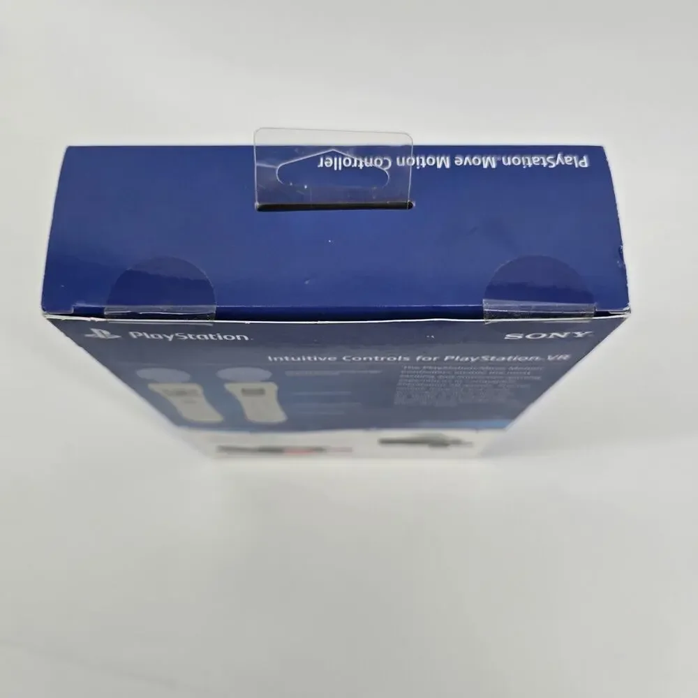 Sony Playstation Move Controllers - PS4/PS VR - Black - 2 Pack - NIB Sealed